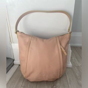 Cole Haan - Peach coloured with bright yellow trim - Used condition